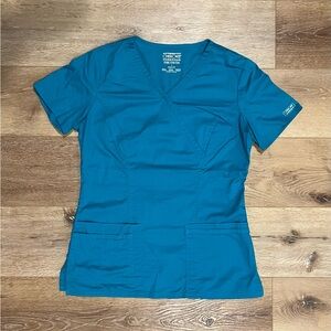Teal Cherokee Scrub Top